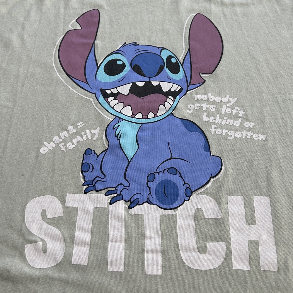 Disney Stitch Ladies Mint Green T-shirt NEW with tag
